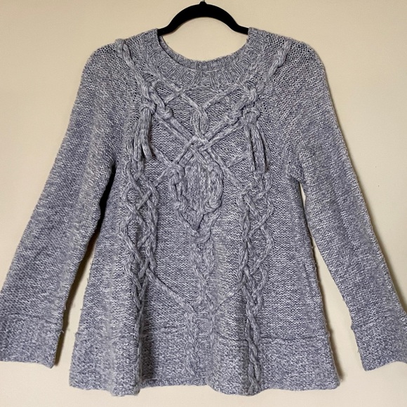 Spencer VladimirKnotty Grey Cashmere Sweater Handknit in NYC ♥ Like new!